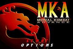 Mortal Kombat Advance title screen for GameBoy Advance